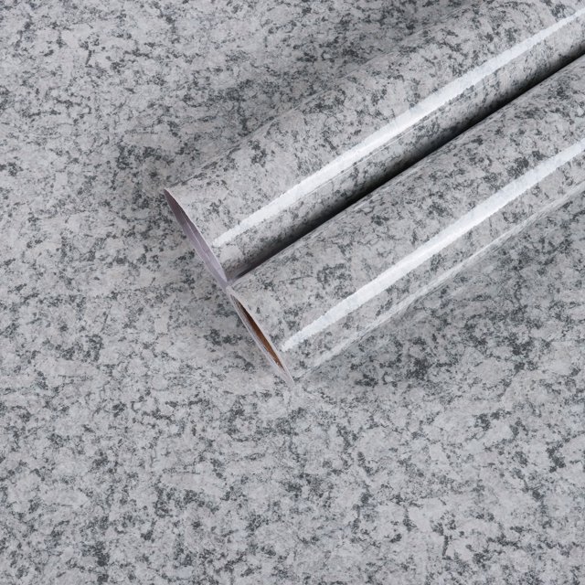 Grey Granite Contact Paper for Countertops Peel and Stick 17.7"x100
