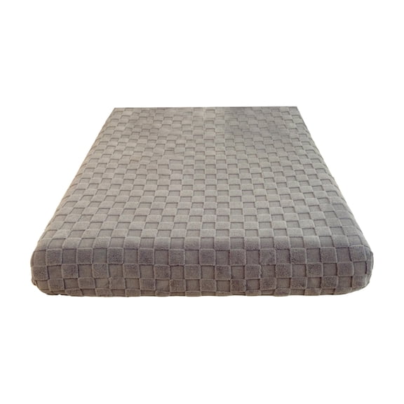 Grey Gray Coral Fleece Mattress Protector Fitted Sheet Soft Warm Bedding For Winter Non Slip Elastic Edges