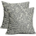 thumbnail image 1 of Grey Gray Pillow Covers 20x20 Set of 2 Vintage Floral Botanical Print Spring Flower Plant Pattern Decorative Throw Pillow Cases Outdoor Farmhouse Decor for Home Sofa Couch Bed, 1 of 6