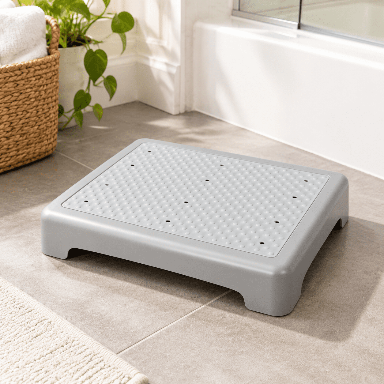 Grey Grey Small 3.35 Inch Step Stool for Adults Seniors and - Use ...