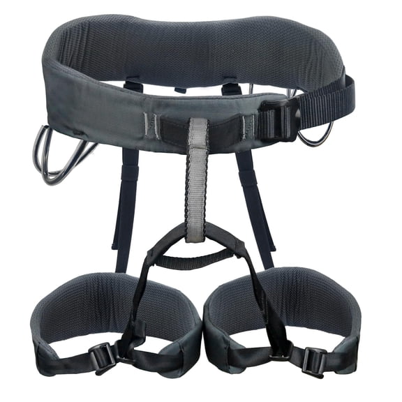 Grey Half Body Safety Harness for Climbing, Mountaineering, and Rescue