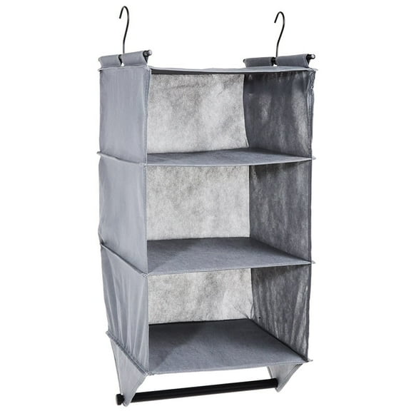Grey Hanging Closet Organizer - Single