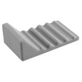 thumbnail image 1 of Grey Heavy Duty Trash Can Wall Protector, Silicone Trash Can Bumper for Square & Round Garbage Bins, No-Drill Garbage Can Wall Protector for Kitchen and Office Floor, 2X1In, 4Pcs, 1 of 4