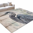 thumbnail image 1 of Grey Heron Area Rugs 5x8ft Green Leafy Branches Wooden Grain Rustic Farmhouse Floor Rug&nbsp;Non Slip Low Pile Ultra Soft Throw Carpet for Entryway Indoor Entrance Kitchen Bathroom, 1 of 9