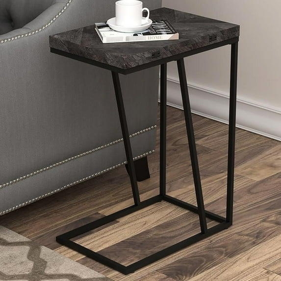 Grey Herringbone Design / Coffee & End Use / Versatile Table for Living Room