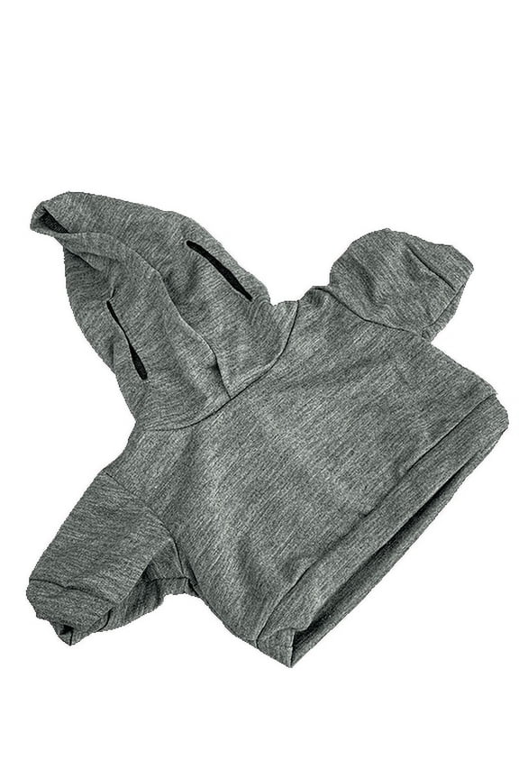 Grey Hoodie for 14"-18" Plush Toys, Stuffed Animal Clothing Sweatshirt