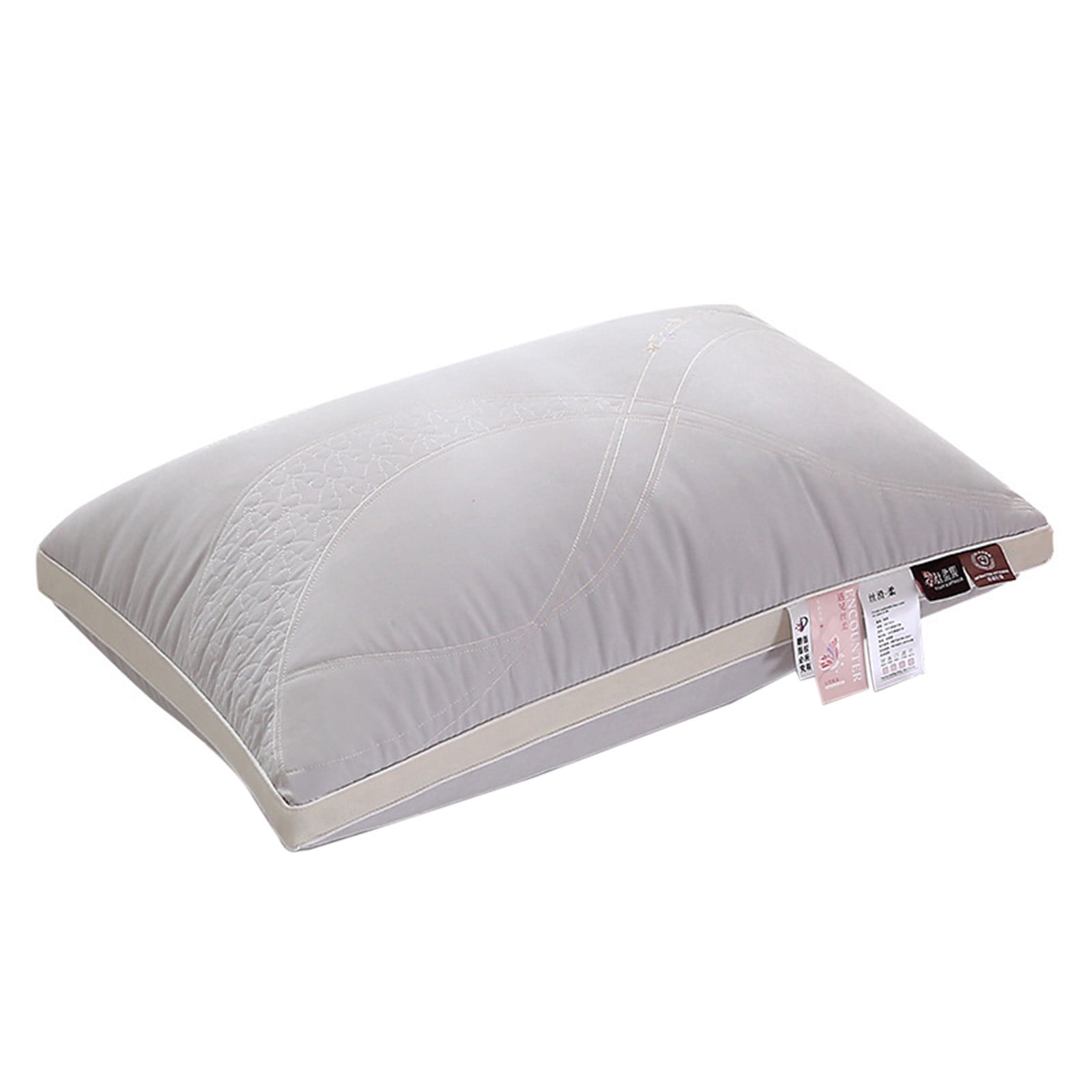 Grey Hotel Grade Pillow Core Soft And Supportive Bed Pillow For Back ...