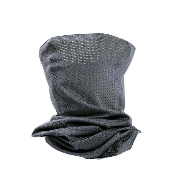 Grey Ice Gadget Cooling Neck Gaiter Mask Tube Scarf Half Face Mask Ultra Breathable Balaclava -Cycling Fishing Running Hunting Motorcycle