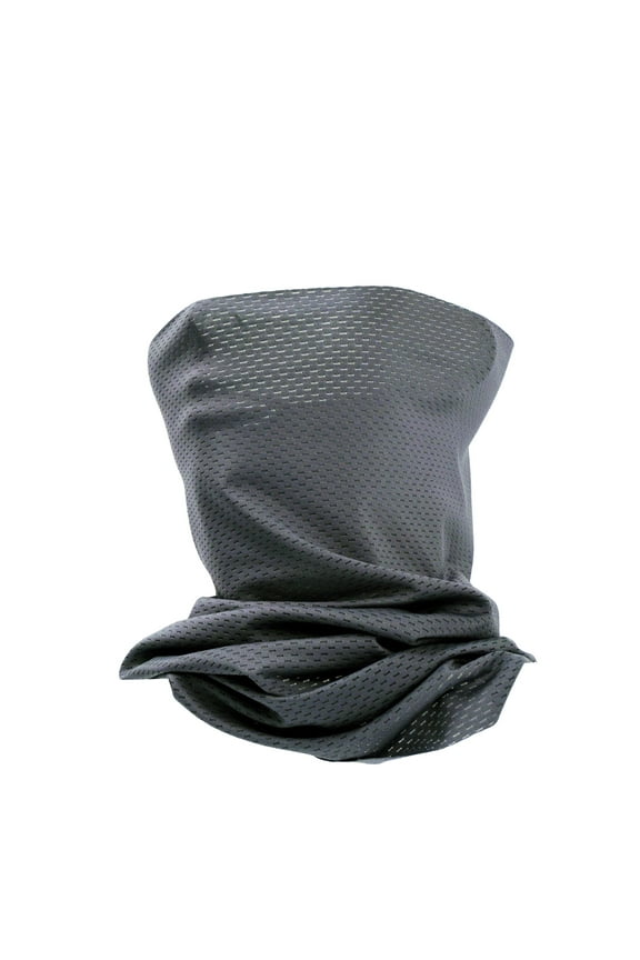 Grey Ice Gadget Cooling Neck Gaiter Mask Tube Scarf Half Face Mask Ultra Breathable Balaclava -Cycling Fishing Running Hunting Motorcycle
