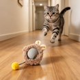 thumbnail image 1 of Grey Interactive Cat Toy Ball with Plush Cover - USB Rechargeable Automatic Pet Toy, 3 Speed Modes, Motion Activated, Can Be Used with Cat Play Mat with Holes, Includes Ball & Cable, 1 of 7