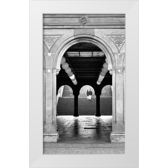 Grey, Jace 10x14 White Modern Wood Framed Museum Art Print Titled - Central Park Diptych B