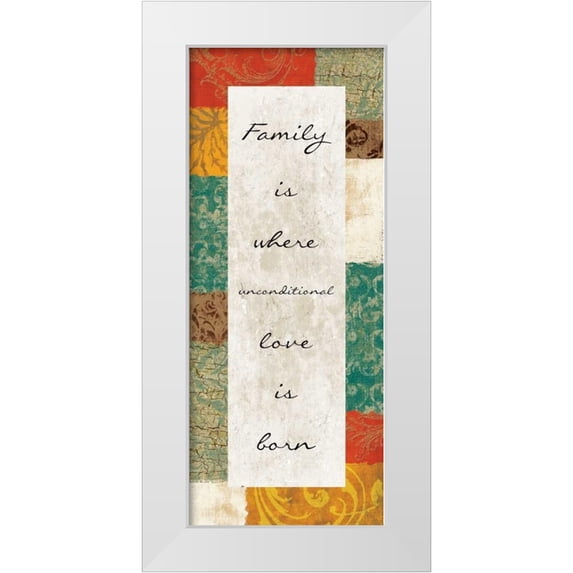 Grey, Jace 10x18 White Modern Wood Framed Museum Art Print Titled - Unconditional Love
