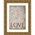 thumbnail image 1 of Grey, Jace 11x14 Gold Ornate Wood Framed with Double Matting Museum Art Print Titled - love, 1 of 4