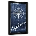 thumbnail image 1 of Jace Grey 11x18 Black Modern Wood Framed Wall Art Titled - Coastal Wood Clock, 1 of 6
