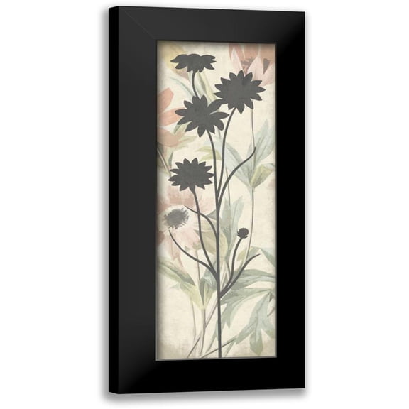 Grey, Jace 11x24 Black Modern Framed Museum Art Print Titled - Floral silo
