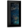 thumbnail image 1 of Grey, Jace 11x24 Black Modern Framed Museum Art Print Titled - Golden Blue Marble, 1 of 5