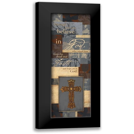 Grey, Jace 11x24 Black Modern Framed Museum Art Print Titled - Religious Quote 3