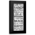 thumbnail image 1 of Grey, Jace 11x24 Black Modern Framed Museum Art Print Titled - Sand In Your Toes, 1 of 5