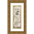 thumbnail image 1 of Grey, Jace 11x24 Gold Ornate Wood Framed with Double Matting Museum Art Print Titled - Belle Elegance, 1 of 4