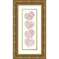 thumbnail image 1 of Grey, Jace 11x24 Gold Ornate Wood Framed with Double Matting Museum Art Print Titled - Map To  Your Heart  4, 1 of 4