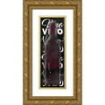 thumbnail image 1 of Grey, Jace 11x24 Gold Ornate Wood Framed with Double Matting Museum Art Print Titled - Red Vino Words, 1 of 4