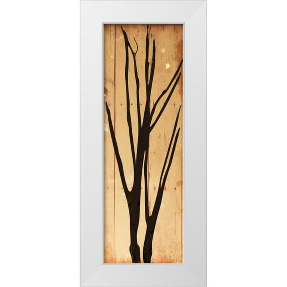 Grey, Jace 11x24 White Modern Wood Framed Museum Art Print Titled - Wooden Branch