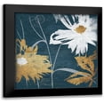 thumbnail image 1 of Grey, Jace 12x12 Black Modern Framed Museum Art Print Titled - BLUE FLORAL SKETCH MATE, 1 of 5