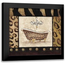 Grey, Jace 12x12 Black Modern Framed Museum Art Print Titled - Bath1