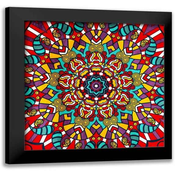 Grey, Jace 12x12 Black Modern Framed Museum Art Print Titled - Calm Fire