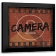 thumbnail image 1 of Grey, Jace 12x12 Black Modern Framed Museum Art Print Titled - Cinema red, 1 of 5