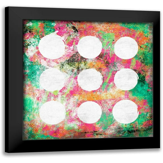 Grey, Jace 12x12 Black Modern Framed Museum Art Print Titled - Glow Abstract