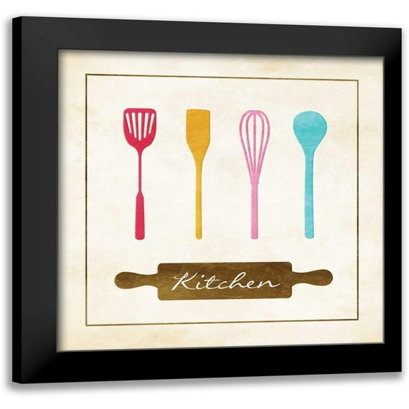 Grey, Jace 12x12 Black Modern Framed Museum Art Print Titled - Kitchen Essentials Mate
