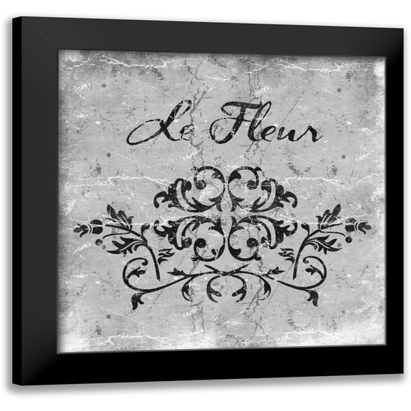 Grey, Jace 12x12 Black Modern Framed Museum Art Print Titled - Le Fluer Granite