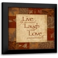 thumbnail image 1 of Grey, Jace 12x12 Black Modern Framed Museum Art Print Titled - Live spice, 1 of 5