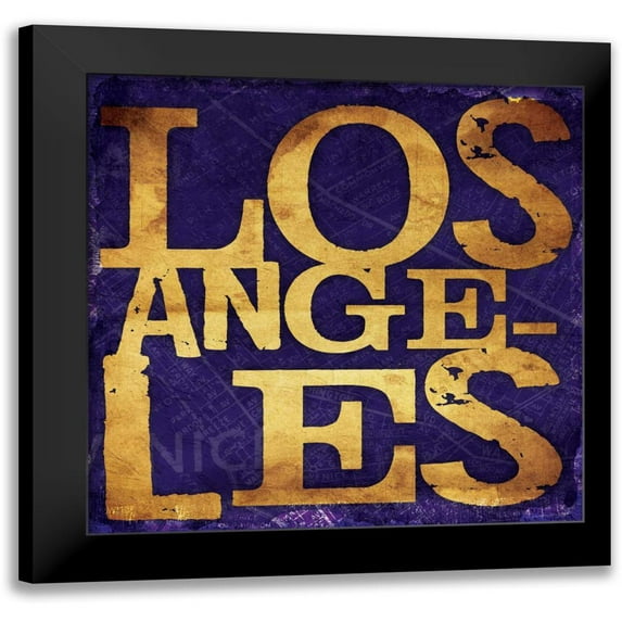 Grey, Jace 12x12 Black Modern Framed Museum Art Print Titled - Los Angeles