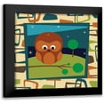 thumbnail image 1 of Grey, Jace 12x12 Black Modern Framed Museum Art Print Titled - Owl, 1 of 5