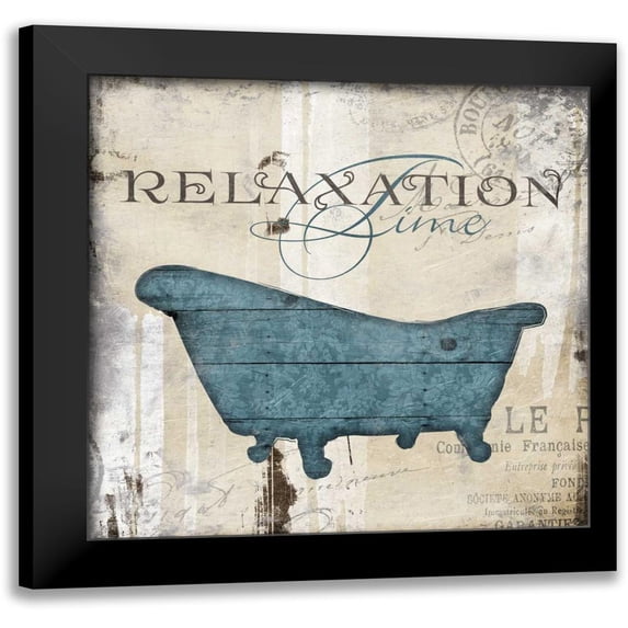 Grey, Jace 12x12 Black Modern Framed Museum Art Print Titled - Relaxation Time