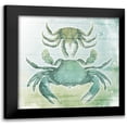 thumbnail image 1 of Grey, Jace 12x12 Black Modern Framed Museum Art Print Titled - Sea Foam Crabs, 1 of 5