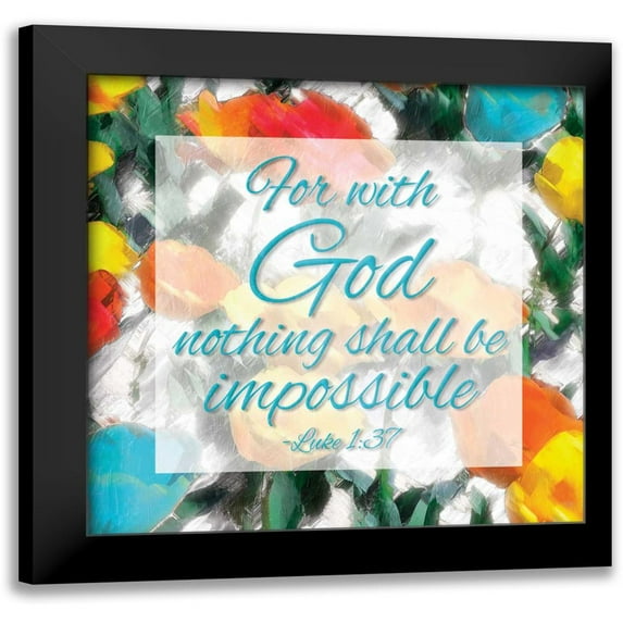 Grey, Jace 12x12 Black Modern Framed Museum Art Print Titled - Shall Be Impossible
