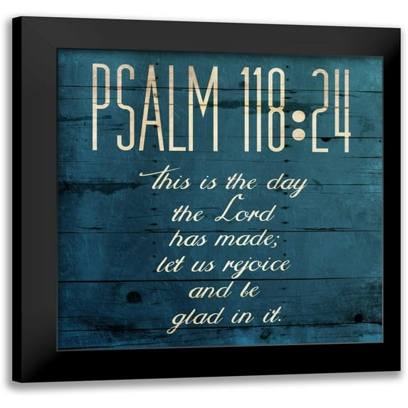 Grey, Jace 12x12 Black Modern Framed Museum Art Print Titled - This Is The Day Clean