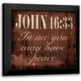 thumbnail image 1 of Grey, Jace 12x12 Black Modern Framed Museum Art Print Titled - You May Have Peace, 1 of 5