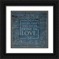 thumbnail image 1 of Grey, Jace 12x12 Black Ornate Wood Framed with Double Matting Museum Art Print Titled - Done In Love Blue, 1 of 4