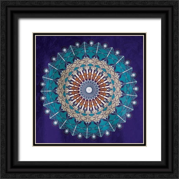 Grey, Jace 12x12 Black Ornate Wood Framed with Double Matting Museum Art Print Titled - Elegant Vertigo