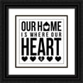 thumbnail image 1 of Grey, Jace 12x12 Black Ornate Wood Framed with Double Matting Museum Art Print Titled - Home 4, 1 of 4