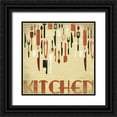 thumbnail image 1 of Grey, Jace 12x12 Black Ornate Wood Framed with Double Matting Museum Art Print Titled - Kitchen, 1 of 4