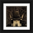 thumbnail image 1 of Grey, Jace 12x12 Black Ornate Wood Framed with Double Matting Museum Art Print Titled - LA Map, 1 of 4