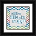 thumbnail image 1 of Grey, Jace 12x12 Black Ornate Wood Framed with Double Matting Museum Art Print Titled - Nothing, 1 of 4