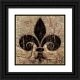 thumbnail image 1 of Grey, Jace 12x12 Black Ornate Wood Framed with Double Matting Museum Art Print Titled - Patch 9, 1 of 4