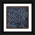 thumbnail image 1 of Grey, Jace 12x12 Black Ornate Wood Framed with Double Matting Museum Art Print Titled - Patriotic Paisley, 1 of 4