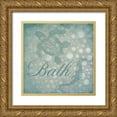 thumbnail image 1 of Grey, Jace 12x12 Gold Ornate Wood Framed with Double Matting Museum Art Print Titled - Bath bubbles, 1 of 4